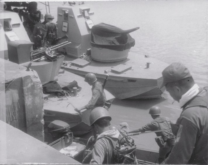 US and ARVN Navy Gun Boats
